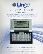 Lingo eTERPRETER Sprekende vertaalcomputer - 12 Talen